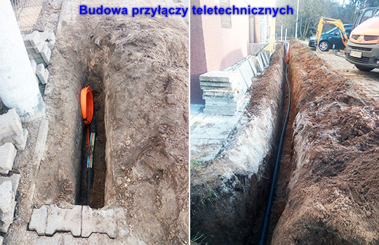 Budowa przyłączy teletechnicznych
